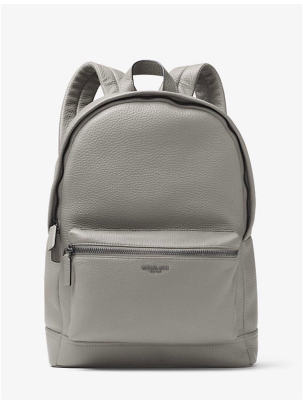 Authentic Michael kors leather Grayson gray with gunmetal hardware
